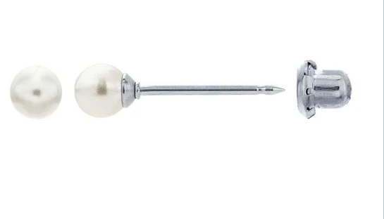 Titanium Cream Pearl (4mm)