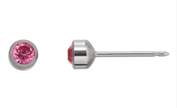 Titanium Rose Crystal Bezel (4mm)
