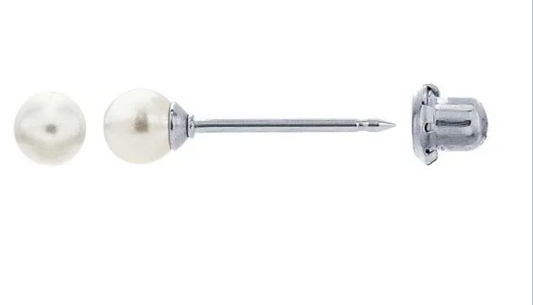 Titanium Cream Pearl (4mm)